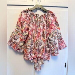 Notations multi color Paisley Blouse